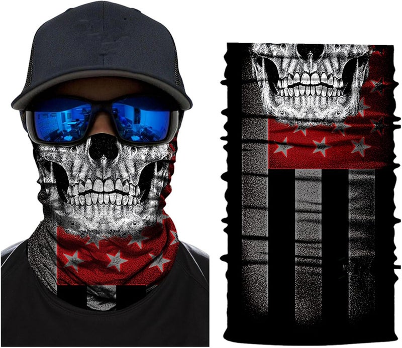 WYSUMMER Scarves Bandanas Skull Face Tube Headband, Gaiter Head Wrap Balaclava Magic Scarf Motorcycle Multi Function Headwear - Image 5